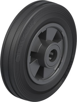 Blickle 20743 Kerék tömör gumi abronccsal és műanyag felnivel, Ø: 160 mm, kivitel: levegőnyomású köp