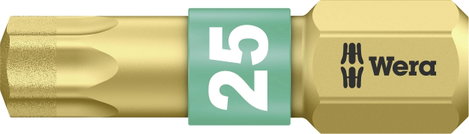 Gyémántbevonatos ötvözött szerszámacél Torx BIT, T 25 Wera 867/1 BDC TX25X25 05066106001