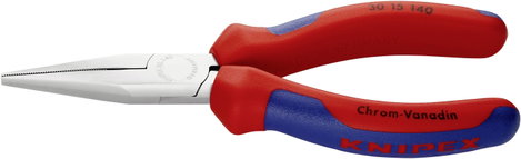 Hosszúcsőrű fogó 140 mm, hosszú, lapos, fogazott pofa, Knipex 30 15 140 3. kép