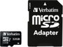 Verbatim PRO mikro SDHC kártya 32 GB Class 10, UHS-I, UHS-Class 3 SD adapterrel bélyegkép