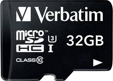 Verbatim PRO mikro SDHC kártya 32 GB Class 10, UHS-I, UHS-Class 3 SD adapterrel 2. kép