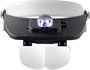 Fejpántos nagyító LED-es fényszóróval, 1,2x, 1,8x, 2,5x, 3,5x, Toolcraft TO-5137803 2. bélyegkép