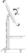Dönthető TV tartó gurulós kocsi 81,3 - 139,7 cm 32 - 55 SpeaKa Professional 9. bélyegkép