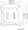 TV tartó fali konzol 33 - 76,2 cm 13 - 30 fekete Starr My Wall H 9 3. bélyegkép