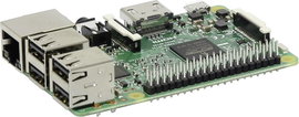 Raspberry Pi® 3 B modell 1 GB 4x 1,2 GHz, operációs rendszer nélkül