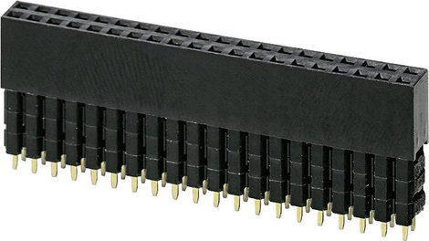 Raspberry Pi® A+ csatlakozósor Fekete PSTD 0,65X0,65/40-2,54 Raspberry Pi®
