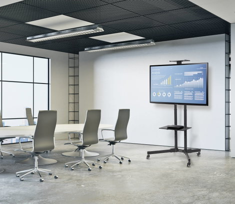 TV tartó kocsi 94 - 177,8 cm (37-70), dönthető, SpeaKa Professional SP-6646948 Base-Line 2. kép