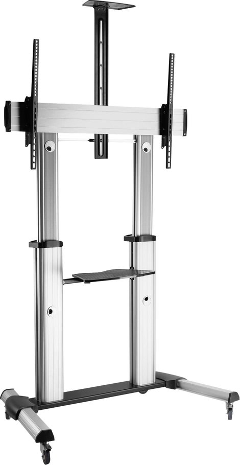Gurulós TV tartó állvány, TV kocsi, dönthető, 152,4 - 254 cm (60-100), SpeaKa Professional PREM-LINE 4. kép