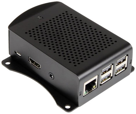 Joy-it rb-alucase+06 SBC ház Alkalmas: Raspberry Pi rögzítő fülekkel Fekete 3. kép