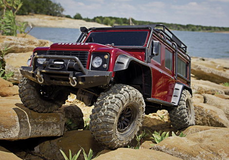 Traxxas Landrover Defender Brushed RC modellautó Elektro Crawler 4WD RtR 2,4 GHz 2. kép