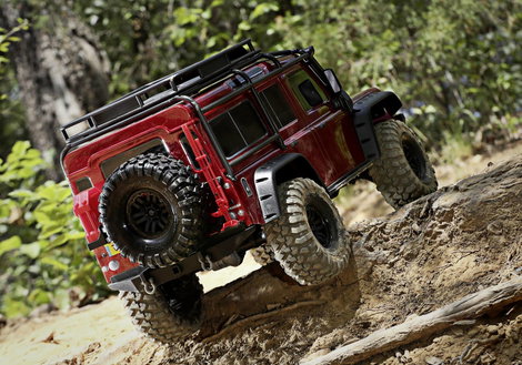 Traxxas Landrover Defender Brushed RC modellautó Elektro Crawler 4WD RtR 2,4 GHz 5. kép