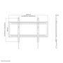 Neomounts LFD-W1000 TV fali tartó 152,4 cm (60) - 254,0 cm (100) Merev 7. bélyegkép