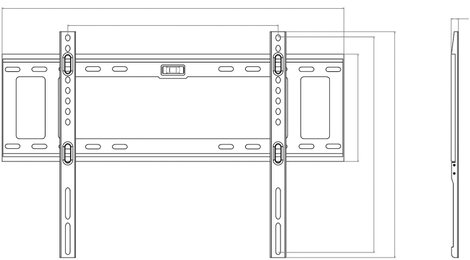 Fix TV tartó fali konzol 81 - 152 cm 32 - 60 45 kg SpeaKa Professional 989272 7. kép