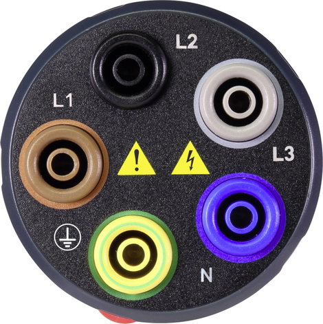 Háromfázisú mérőadapter CEE dugó 16 A 5 pól. alj - 4 mm-es biztonsági alj Voltcraft VMA-3L 5. kép