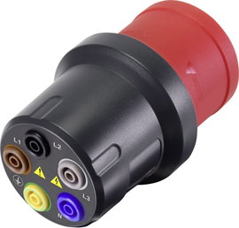 CEE mérőadapter, CEE dugó/alj, 32 A, 5 pólusú, 4 mm, Voltcraft VMA-3L VC-8466260