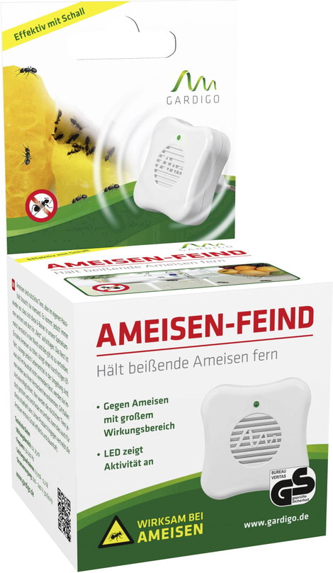 Ultrahangos hangyariasztó 65 x 65 x 68 mm fehér Gardigo Ant-repeller 66988 17. kép