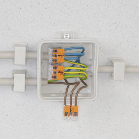 WAGO 221-613 221 Vezetékösszekötő hajlékony: 0.50-6 mm² merev: 0.50-6 mm² Pólusszám: 3 1 db Átlátszó 2. kép