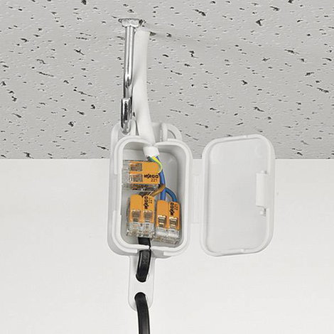 WAGO 221-613 221 Vezetékösszekötő hajlékony: 0.50-6 mm² merev: 0.50-6 mm² Pólusszám: 3 1 db Átlátszó 3. kép