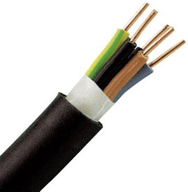 Kopp 157425044 Földelő vezeték NYY-J 5 G 1.50 mm² Fekete 25 m