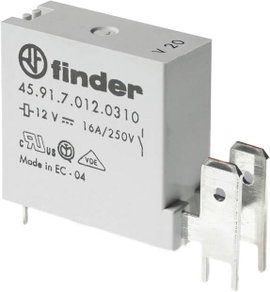 Finder 45.91.7.012.0311 Nyák relé 12 V/DC 16 A 1 záró 1 db