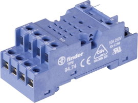 Finder 94.74 Reléfoglalat Finder 55.32, Finder 55.34, Finder 99.01 1 db