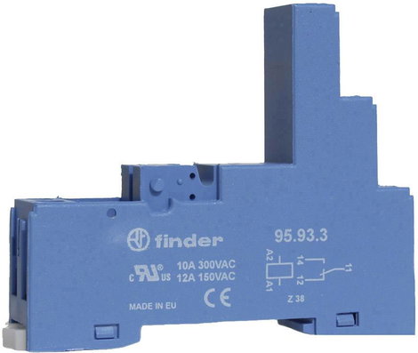 Finder 95.93.3 Reléfoglalat Finder 40.31 (H x Sz x Ma) 81.9 x 15.5 x 64.8 mm 1 db