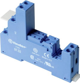 Finder 97.02 Reléfoglalat Finder 46.52 (H x Sz x Ma) 82.9 x 15.8 x 35.3 mm 1 db