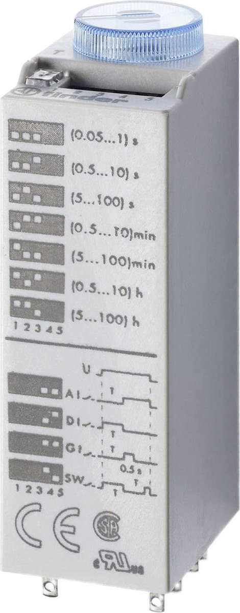 Finder 85.02.0.024.0000 Időrelé 24 V/AC, 24 V/DC 2 váltó 10 A 400 V/AC Multifunkció