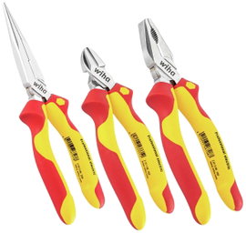 VDE szigetelt villanyszerelő fogó készlet, 3 részes Wiha Professional electric 26852