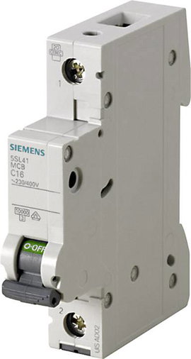 Siemens 5SL4110-7 Siemens Dig.Industr. Vezeték védőkapcsoló 1 pólusú 10 A 230 V, 400 V