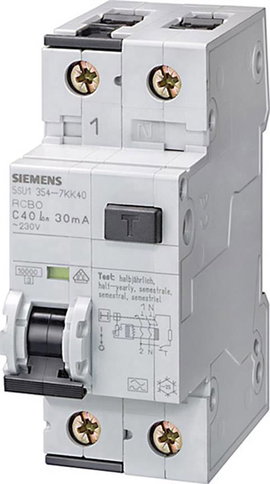 Siemens 5SU1354-6KK16 FI védőkapcsoló 2 pólusú 16 A 0.03 A 230 V