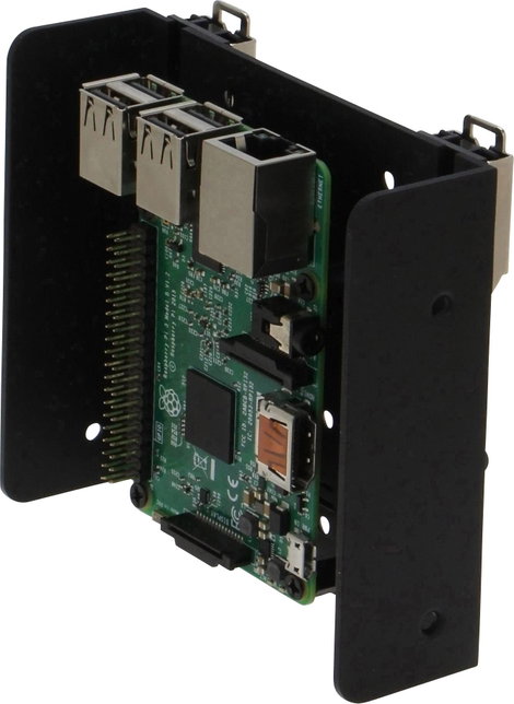 Renkforce DIN-Rail tartó Alkalmas: Raspberry Pi, Arduino, Banana Pi Profilsínre szereléshez Fekete 11. kép
