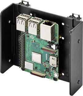 Renkforce DIN-Rail tartó Alkalmas: Raspberry Pi, Arduino, Banana Pi Profilsínre szereléshez Fekete