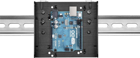 Renkforce DIN-Rail tartó Alkalmas: Raspberry Pi, Arduino, Banana Pi Profilsínre szereléshez Fekete 6. kép