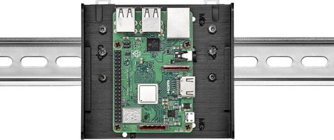 Renkforce DIN-Rail tartó Alkalmas: Raspberry Pi, Arduino, Banana Pi Profilsínre szereléshez Fekete 7. kép