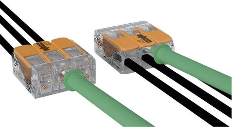 WAGO 221-612 221 Vezetékösszekötő hajlékony: 0.50-6 mm² merev: 0.50-6 mm² Pólusszám: 2 1 db Átlátszó 9. kép