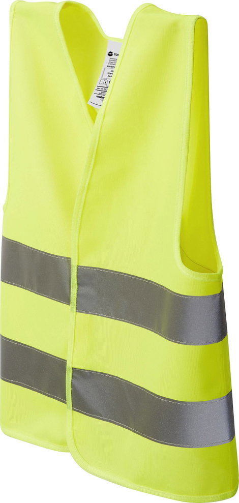 TOOLCRAFT TO-5150550 Gyermek biztonsági mellény neon sárga EN ISO 20471 EN ISO 20471: 2013 2. kép
