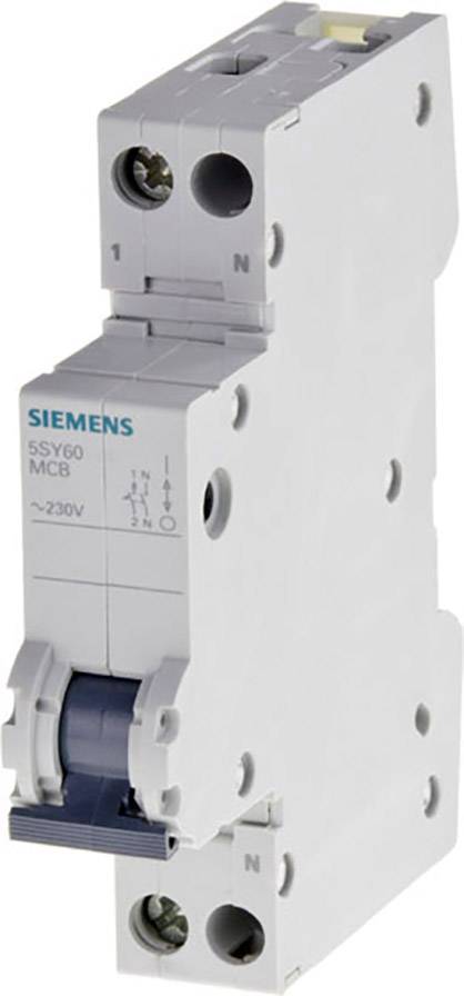 Siemens 5SL6016-6 Siemens Dig.Industr. Vezeték védőkapcsoló B/6 kA 1 pólusú 16 A 230 V