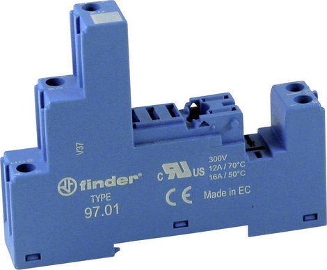 Finder 97.01 Reléfoglalat Finder 46.61 (H x Sz x Ma) 82.9 x 15.8 x 35.3 mm 1 db
