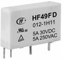 Hálózati relé 12 V/DC 1 záró, 5 A 30 V/DC/ 250 V/AC 1250 VA/150 W, Hongfa HF49FD/012-1H12F bélyegkép