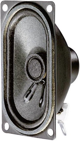 Visaton SC 4.7 ND - 8 Ohm 2.8 coll 7 cm Szélessávú hangszóró 2 W 8 Ω Fekete ovális, Mágnesesen árnyé