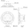 Visaton K 64 WP - 50 Ohm 2.5 coll 6.4 cm Miniatűr hangszóró 2 W 50 Ω Fekete Műanyag membrán 2. bélyegkép