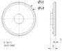 Visaton K 50 FL - 16 Ohm 2 coll 5 cm Miniatűr hangszóró 1 W 16 Ω Fekete Műanyag membrán 2. bélyegkép