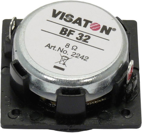 Visaton BF 32 - 8 Ohm 1.3 coll 3.2 cm Szélessávú hangszóró 2 W 8 Ω Ezüst 2. kép