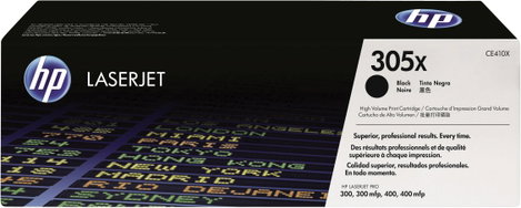 HP Toner 305X Eredeti Fekete 4000 oldal CE410X