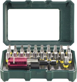 Metabo 62670900 Bit készlet 32 részes Belső kerek hatlap (TX)