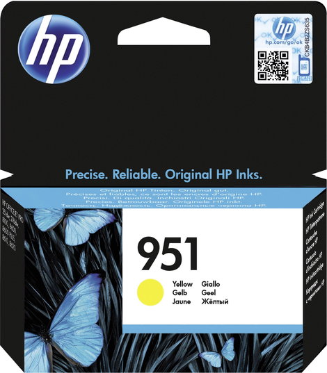 HP 951 Tinta Eredeti Sárga CN052AE Tinta