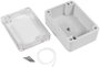 TRU COMPONENTS TC-7910812 Univerzális műszerdobozok 88 x 64 x 42 ABS-PC Élénk szürke 1 db 2. bélyegkép