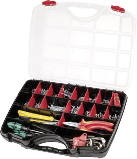 Parat PROFI-LINE Organize S Rendszerező hordtáska (Sz x Ma x Mé) 390 x 290 x 60 mm Rekeszek: 26 Tart