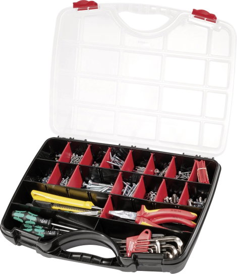 Parat PROFI-LINE Organize S Rendszerező hordtáska (Sz x Ma x Mé) 390 x 290 x 60 mm Rekeszek: 26 Tart